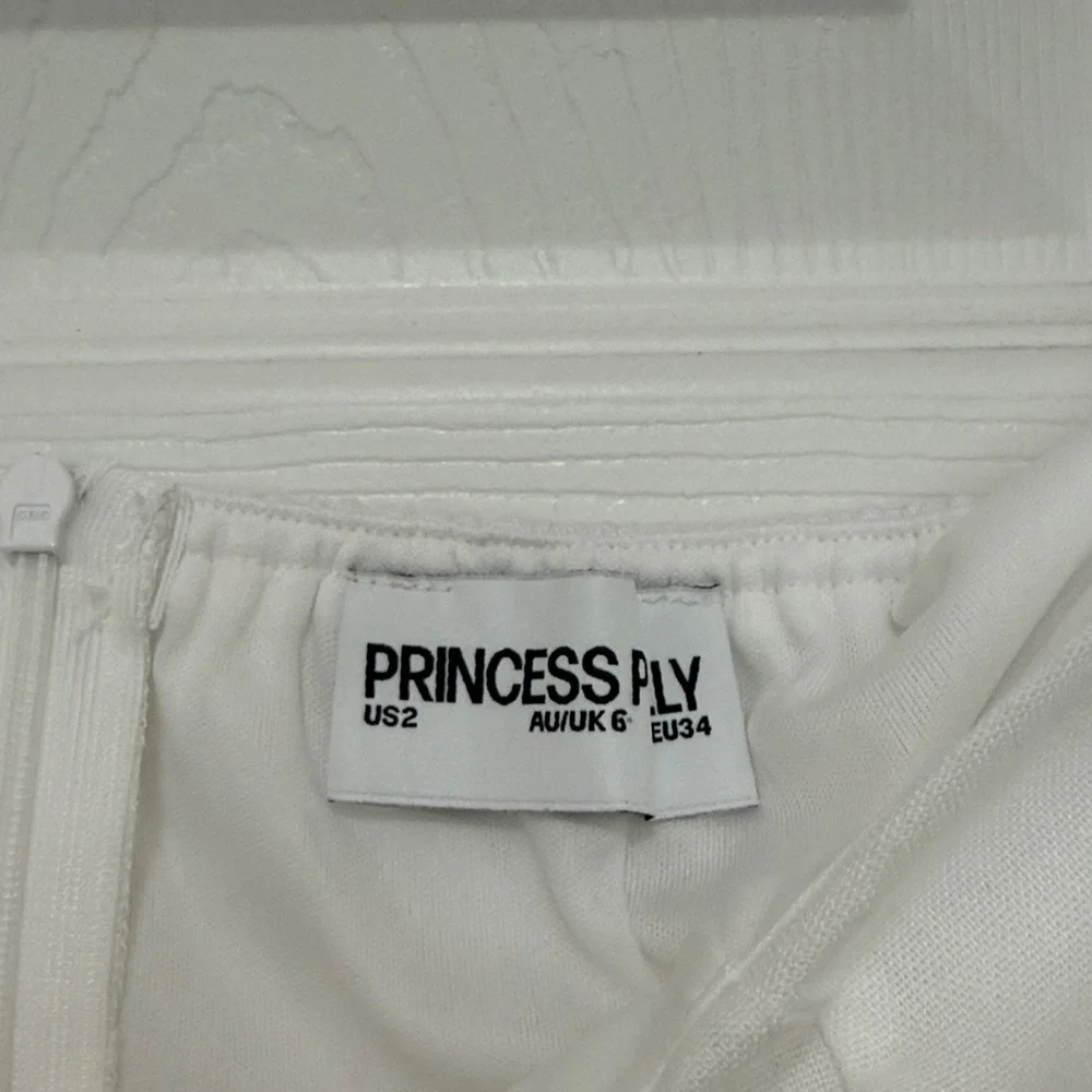 Princess Polly White Strapless Wrap Dress - Picture 6 of 7